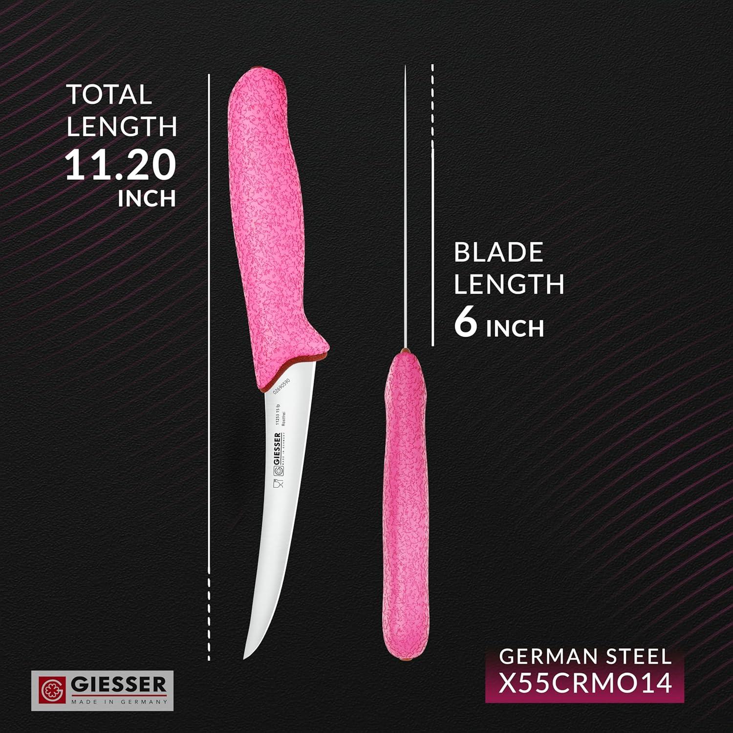 Cuchillo de Deshuesar Giesser 15.24 cm Acero Inoxidable Rosa