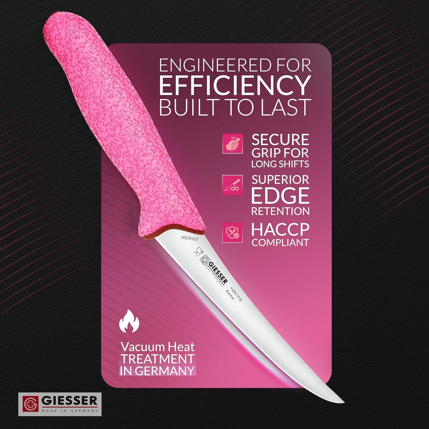 Cuchillo de Deshuesar Giesser 15.24 cm Acero Inoxidable Rosa