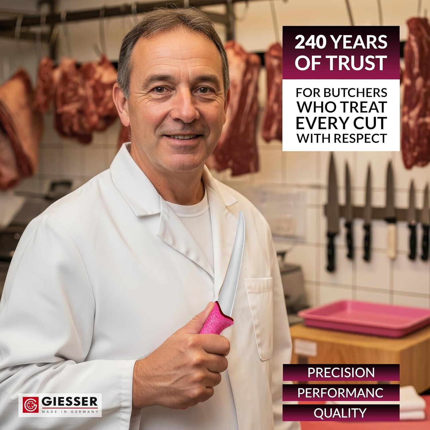 Cuchillo de Deshuesar Giesser 15.24 cm Acero Inoxidable Rosa