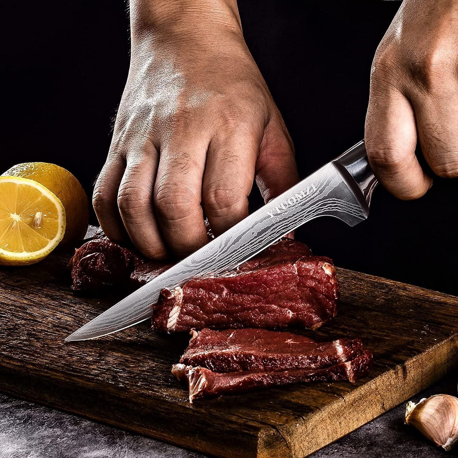 Cuchillo de Deshuesar YTUOMZI 15.24 cm Acero Alemán Flexible