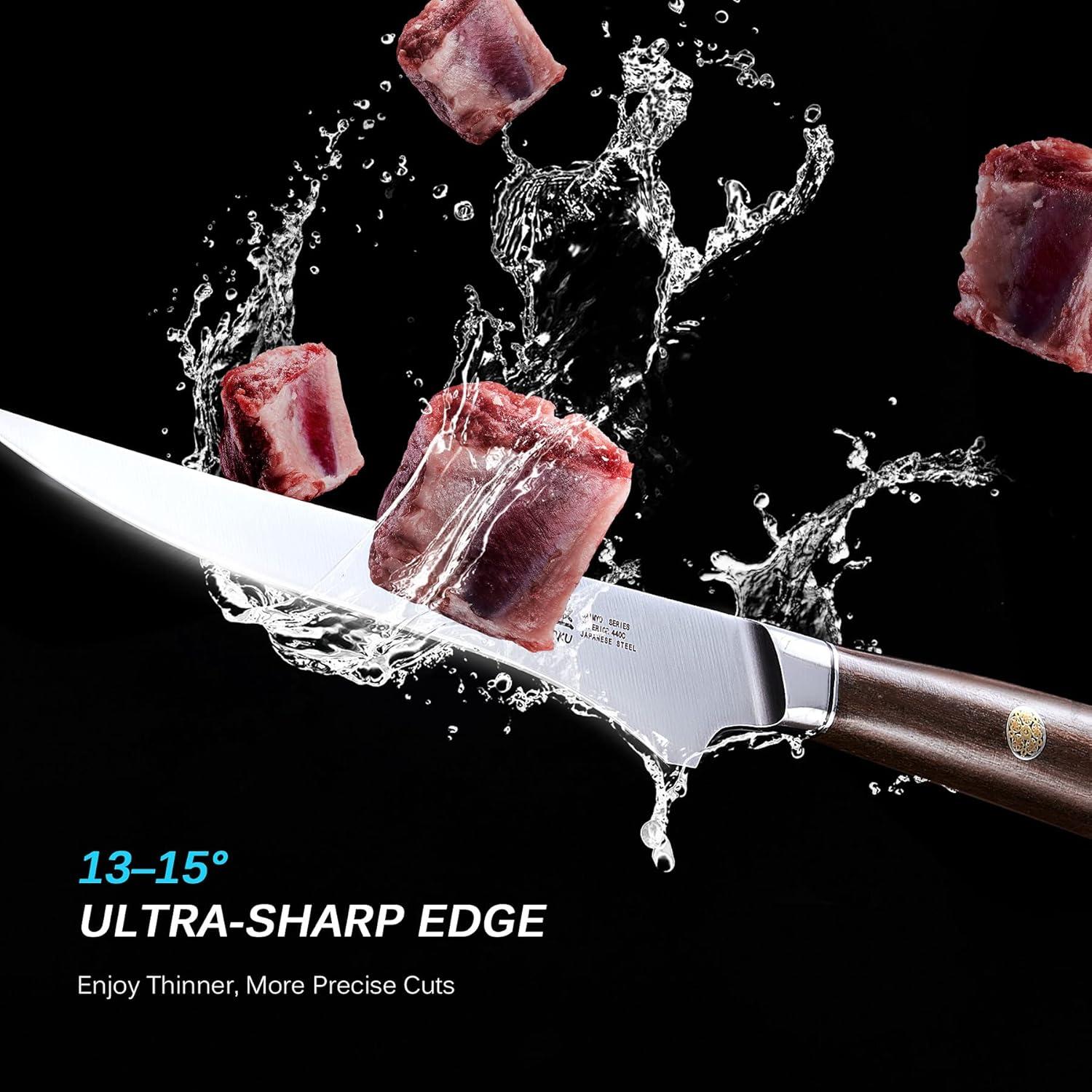 Cuchillo Deshuesador KYOKU 16.5 cm Acero Inoxidable 440C