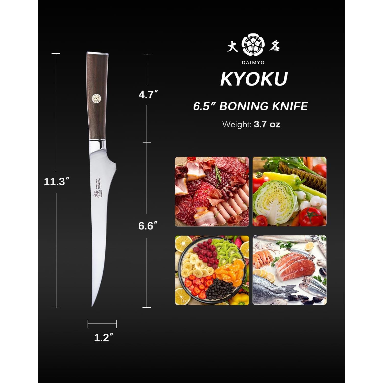 Cuchillo Deshuesador KYOKU 16.5 cm Acero Inoxidable 440C