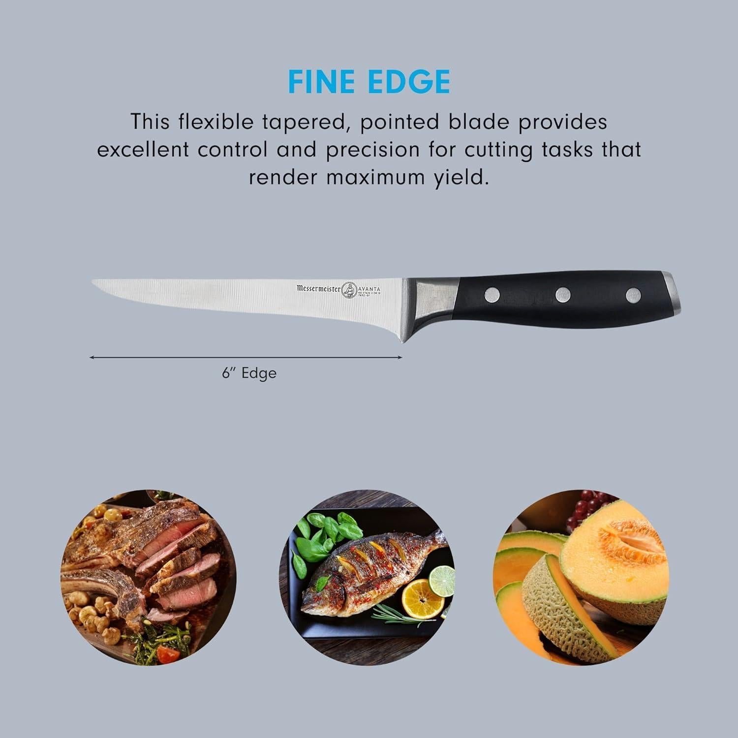 Cuchillo de Deshuesar Flexible Messermeister 15.24 cm Acero Inoxidable