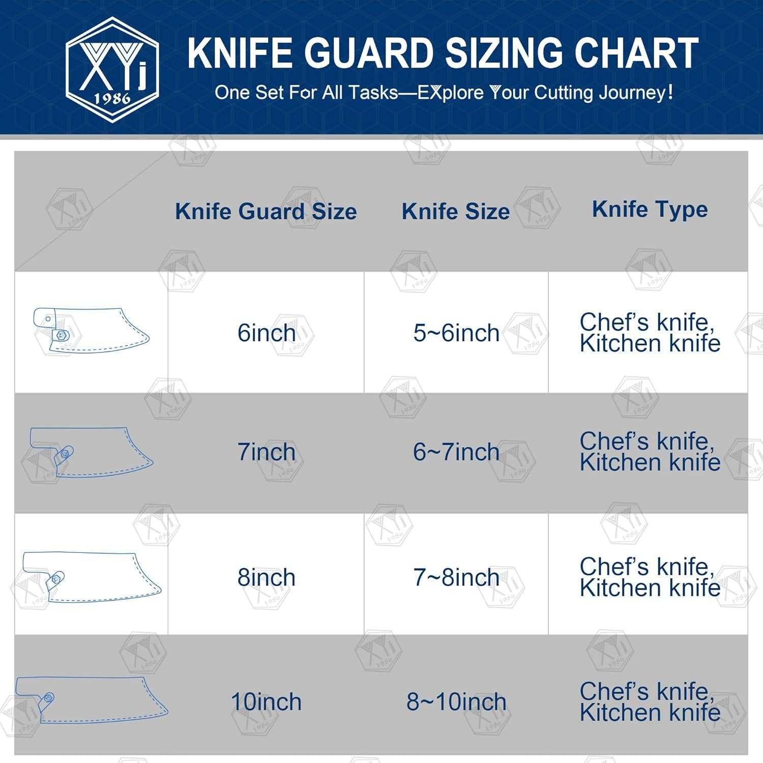 Funda de Cuero XYJ para Cuchillo de Chef 15 cm con Asa