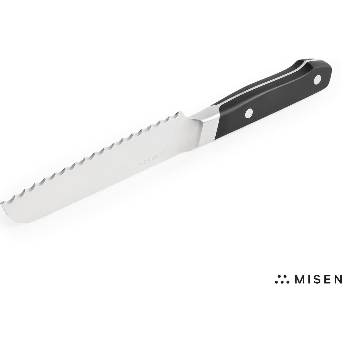 Cuchillo de Pan Misen 12.7 cm Acero Japonés AUS8 Negro