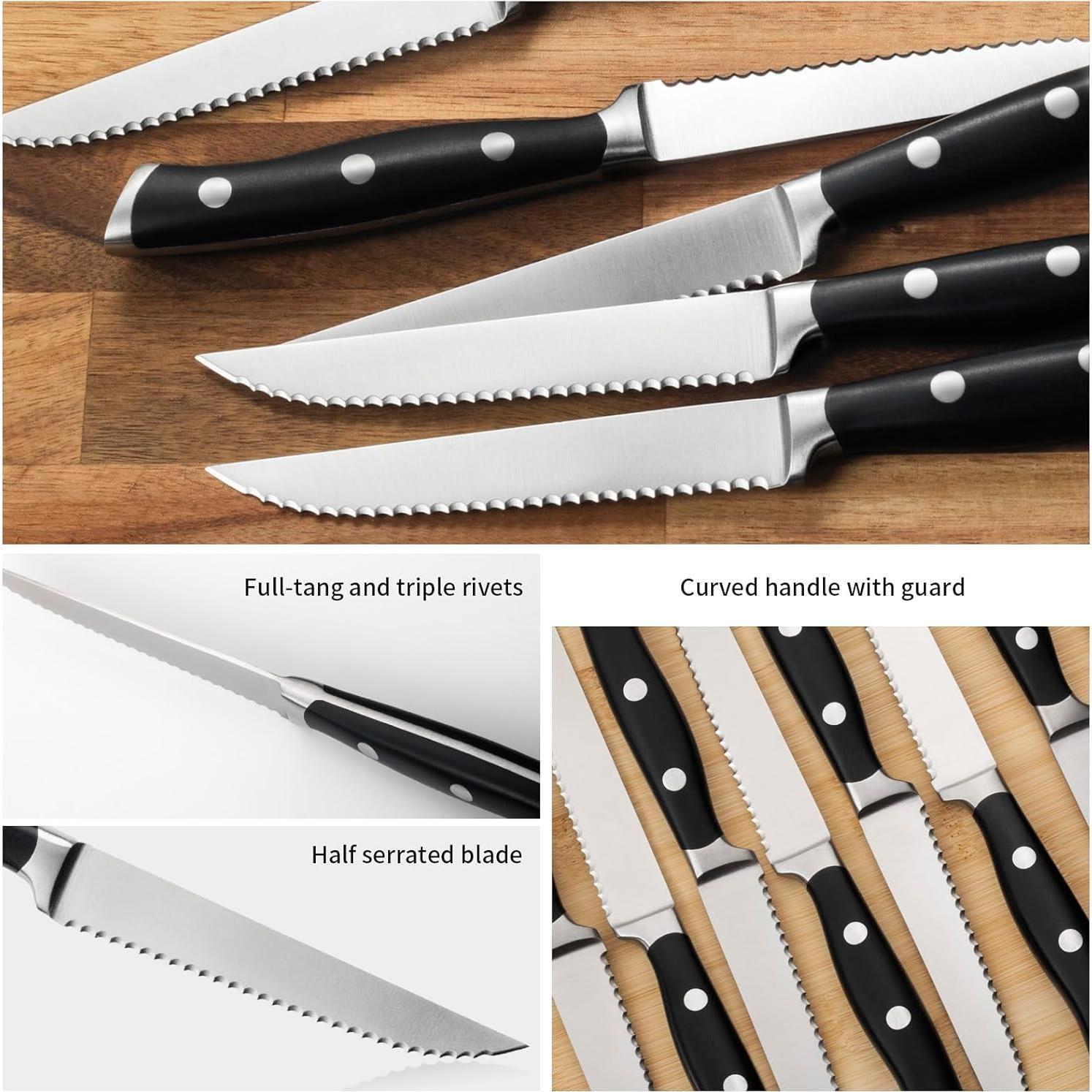 Conjunto de Cuchillos para Carne Alata 8 Piezas 11.94 cm