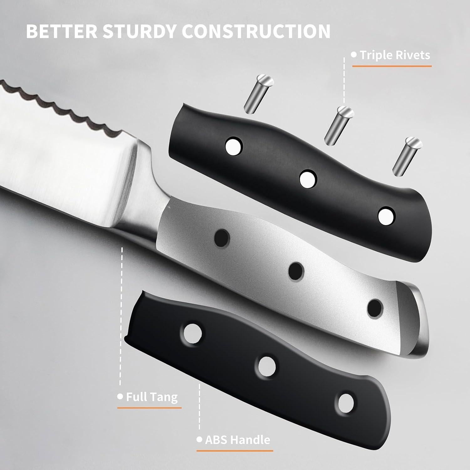 Conjunto de Cuchillos para Carne Alata 8 Piezas 11.94 cm