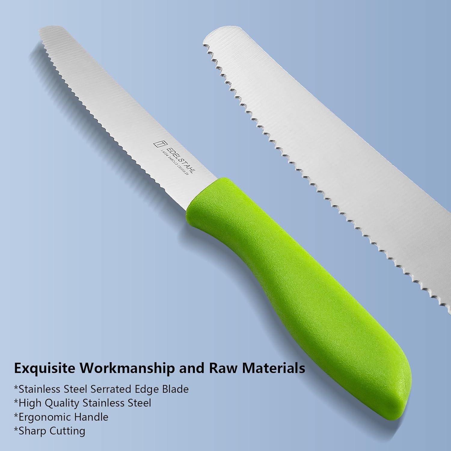 Juego de Cuchillos de Carne Targzier 12 Pcs Acero Inoxidable