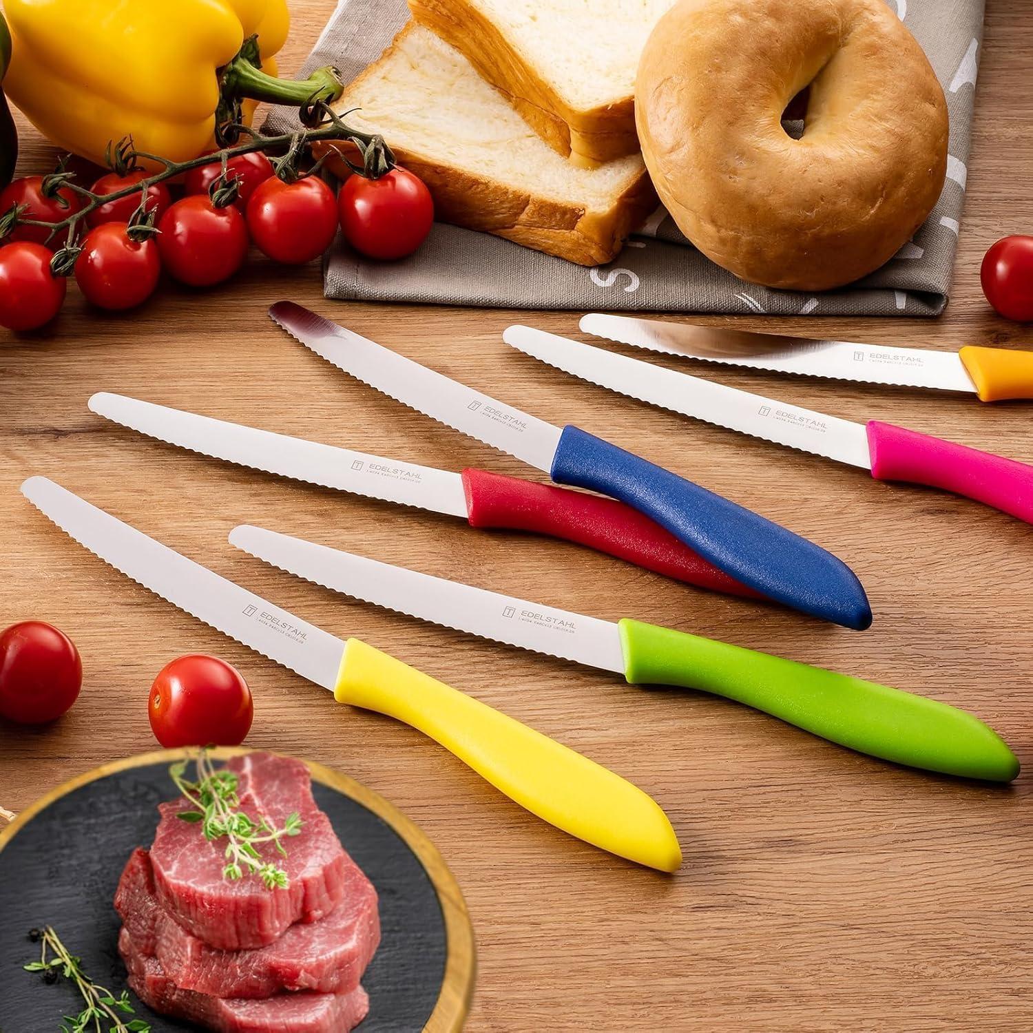 Juego de Cuchillos de Carne Targzier 12 Pcs Acero Inoxidable