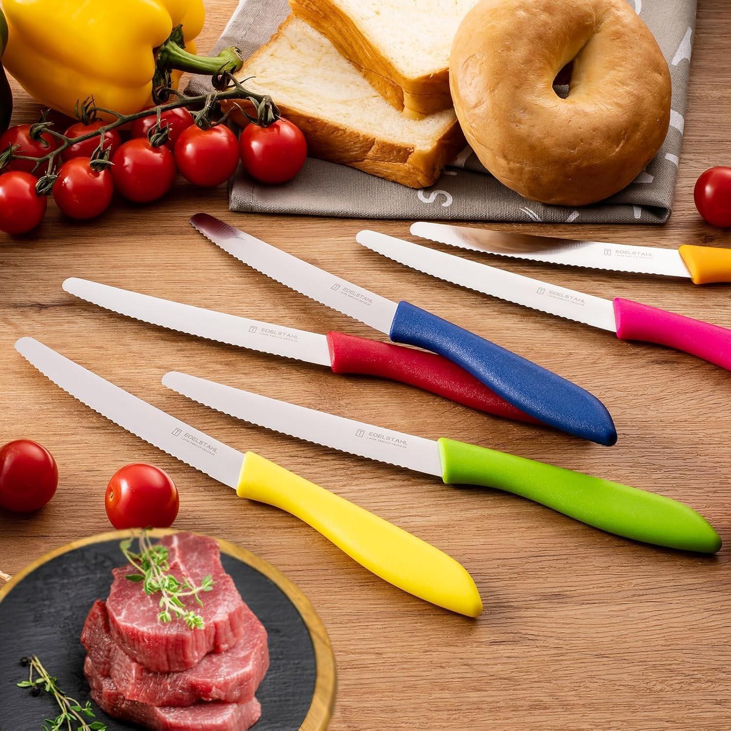 Juego de Cuchillos de Carne Targzier 12 Pcs Acero Inoxidable