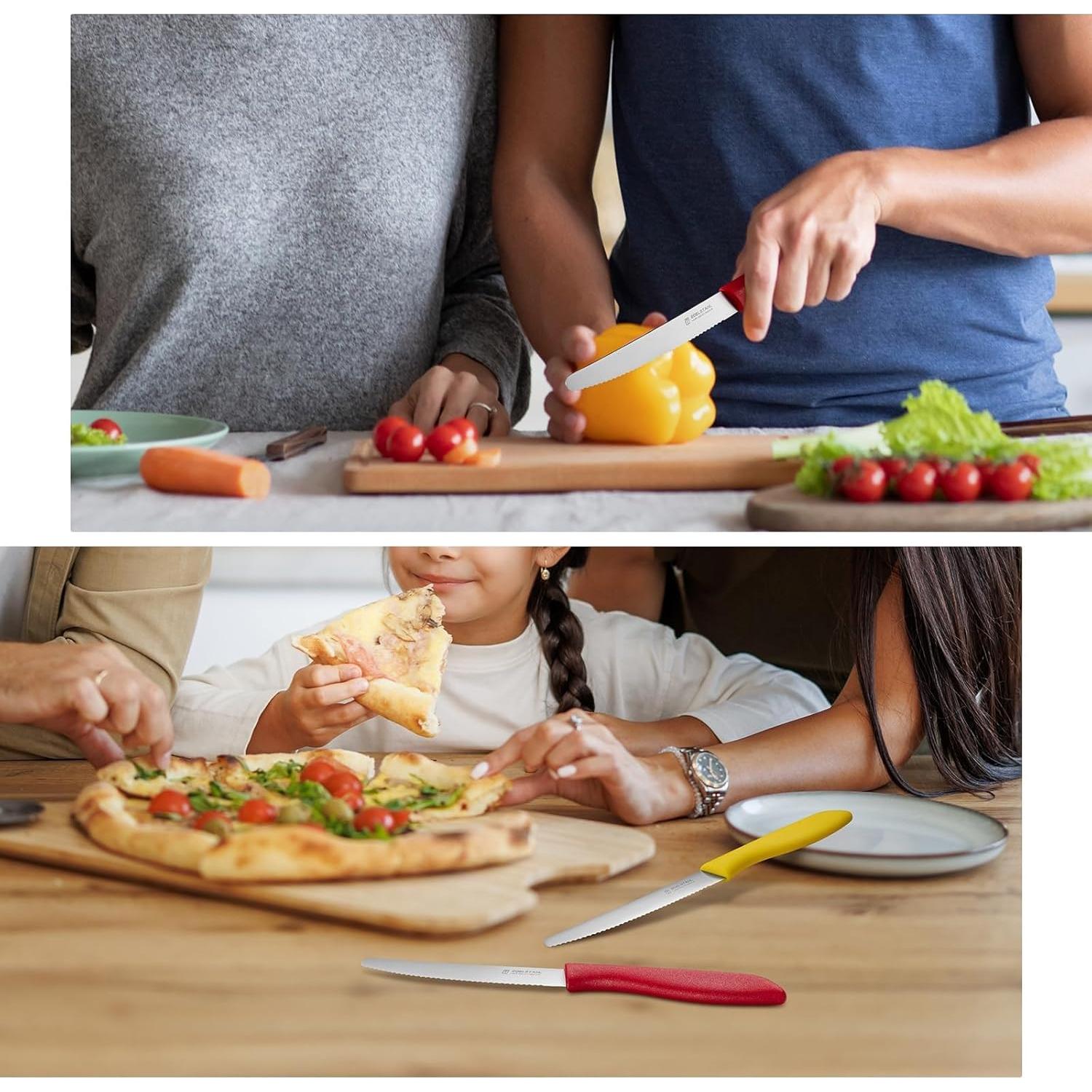 Juego de Cuchillos de Carne Targzier 12 Pcs Acero Inoxidable