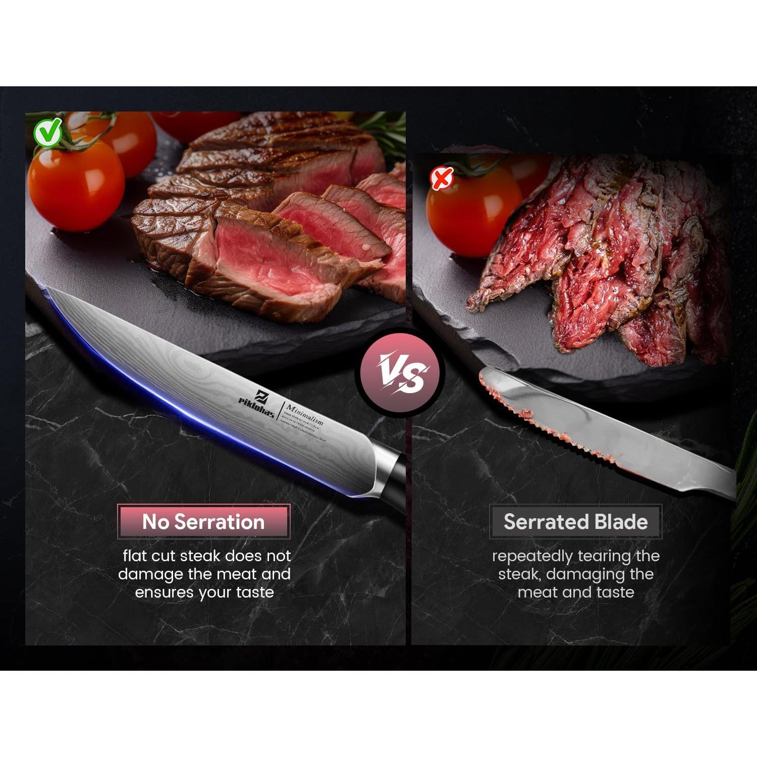 Juego de cuchillos para carne Piklohas 4 piezas acero forjado