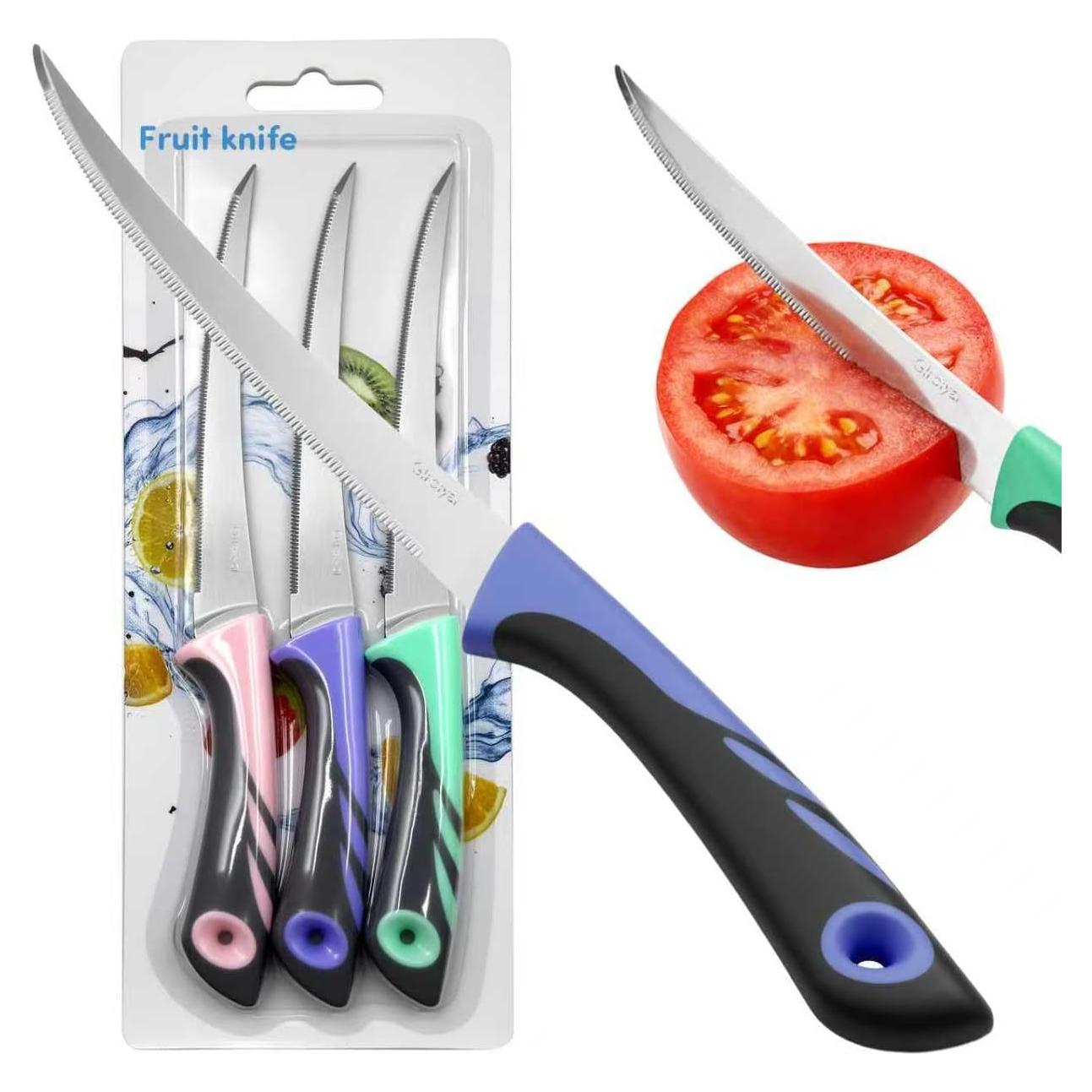 Juego de 3 cuchillos para tomate GIroiyai - Acero inoxidable