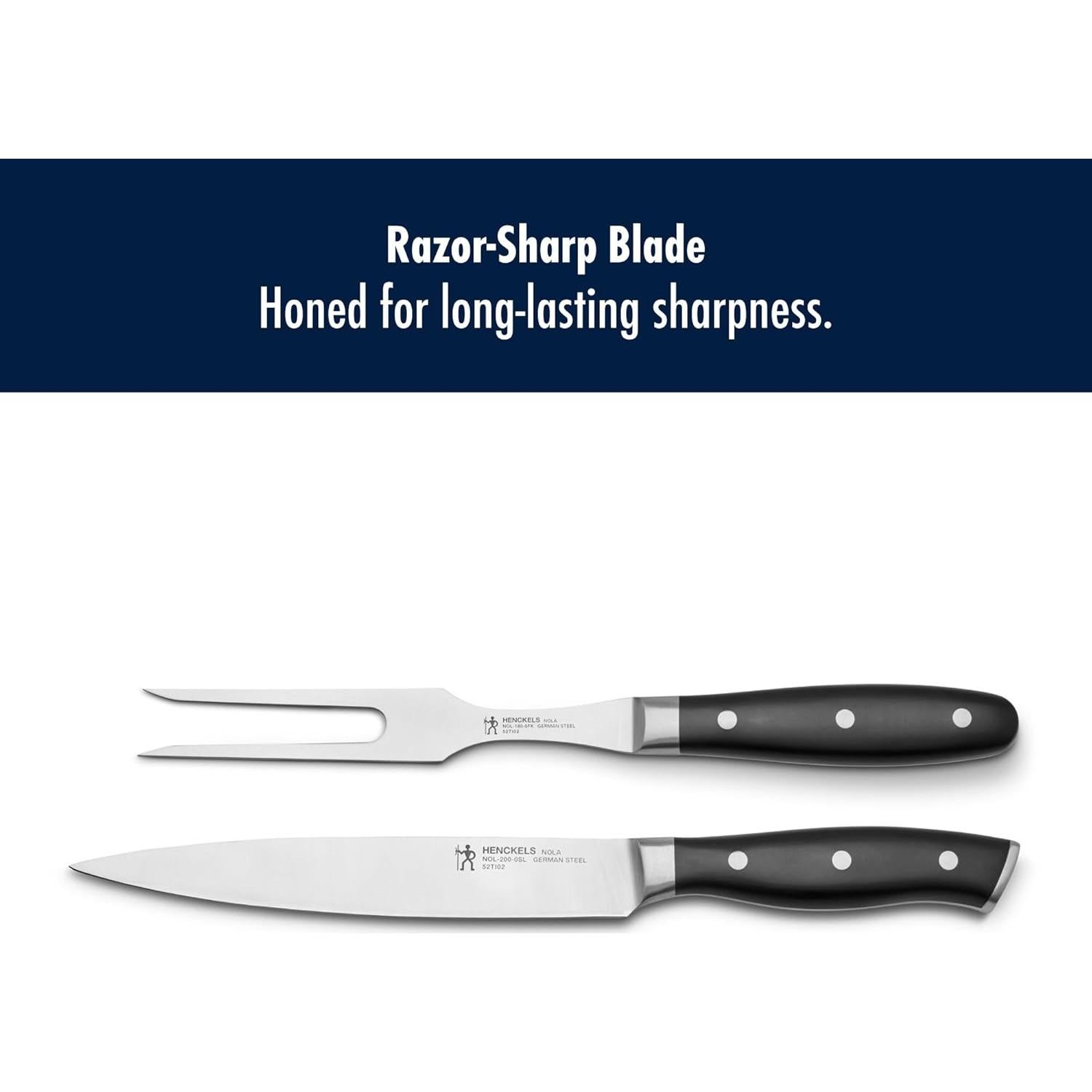 Juego de Cuchillos para Tallar HENCKELS Nola 2 Piezas Acero Inoxidable