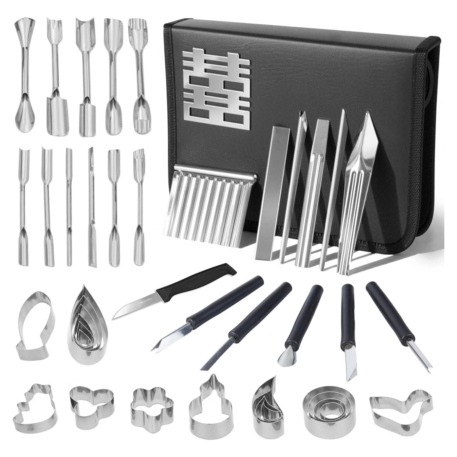 Juego de Herramientas de Tallado de Frutas Krbnk 46 Piezas