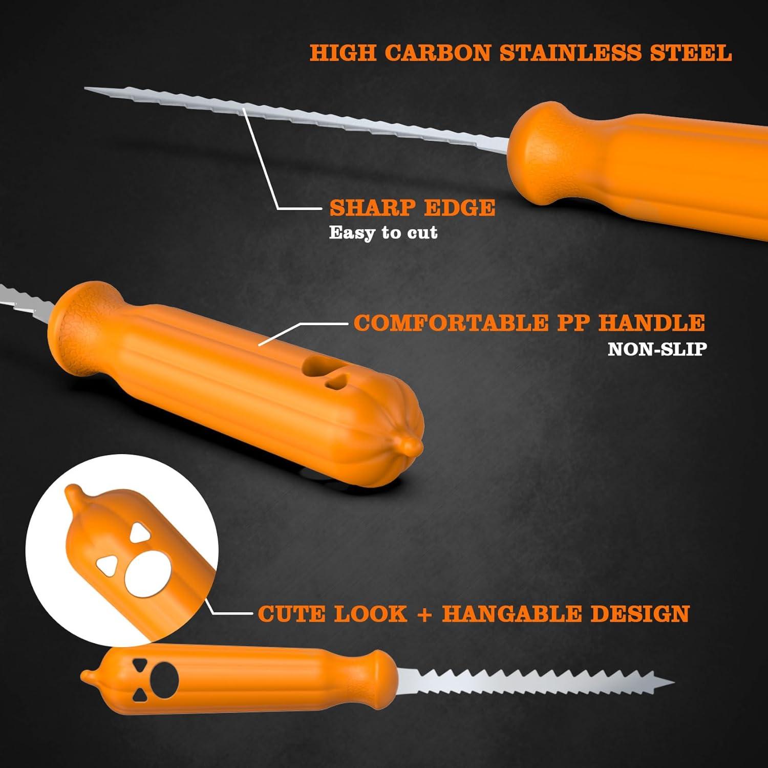 Kit de Tallado de Calabazas Halloween imarku 36 Pcs con Plantillas