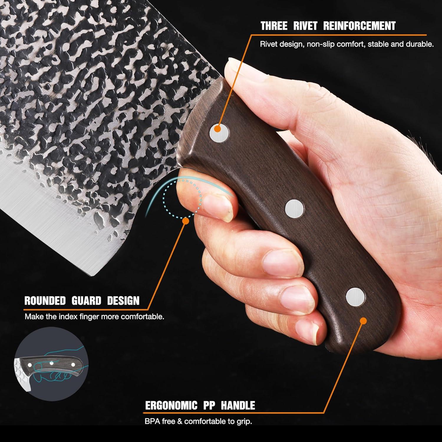 Cuchillo Cleaver Chino TJ POP 15.7 cm Acero Inoxidable