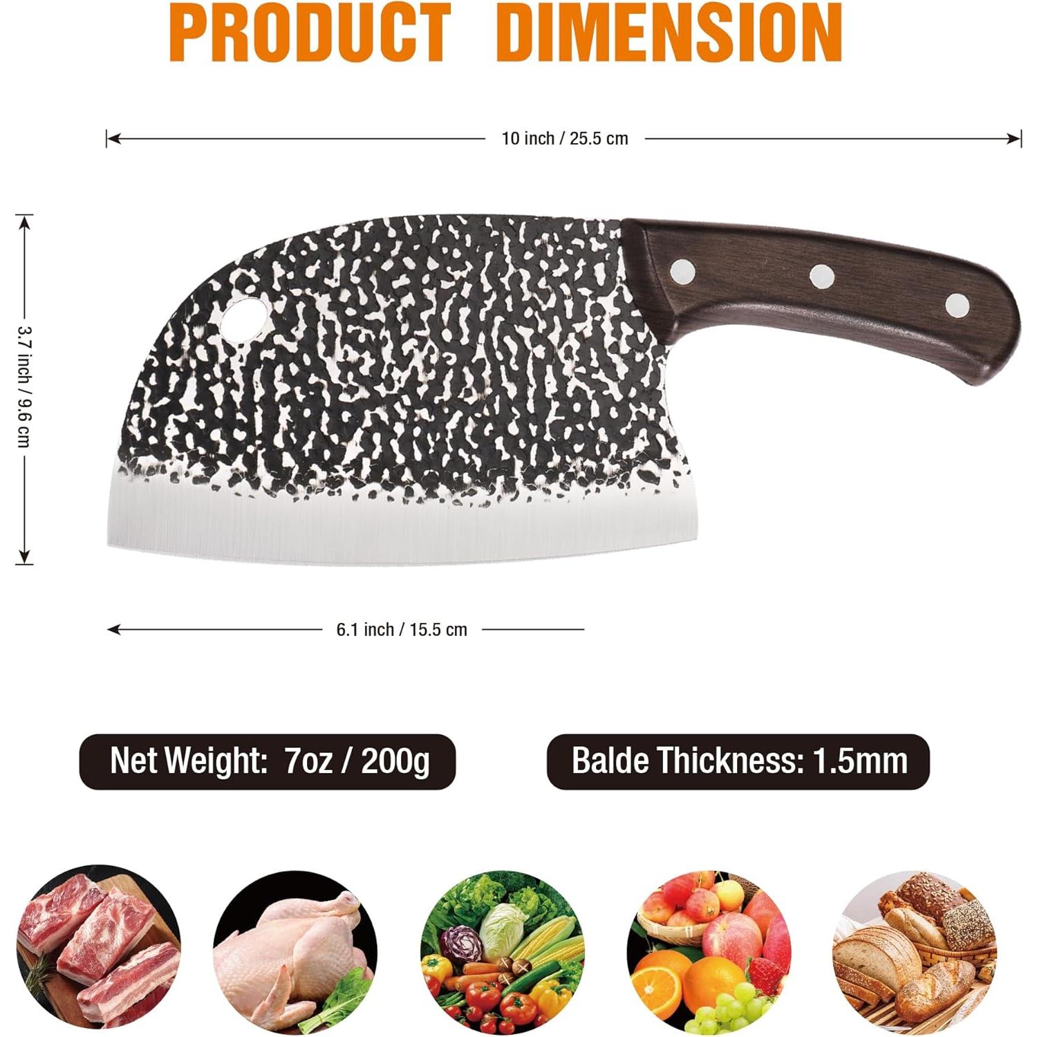 Cuchillo Cleaver Chino TJ POP 15.7 cm Acero Inoxidable