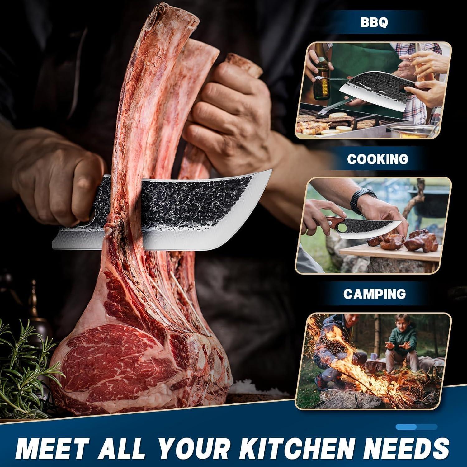 Set de 3 cuchillos de cocina TAN REN forjados a mano