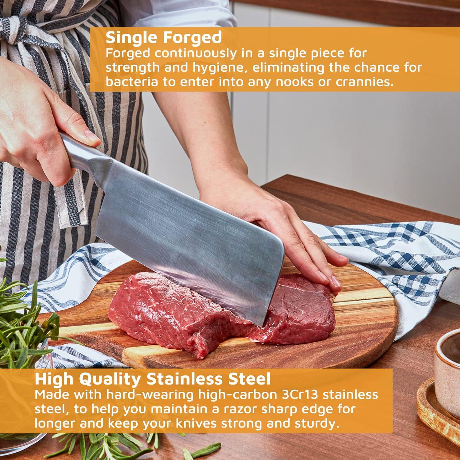 Cuchillo de Carnicero Jean-Patrique 17cm Acero Inoxidable Forjado