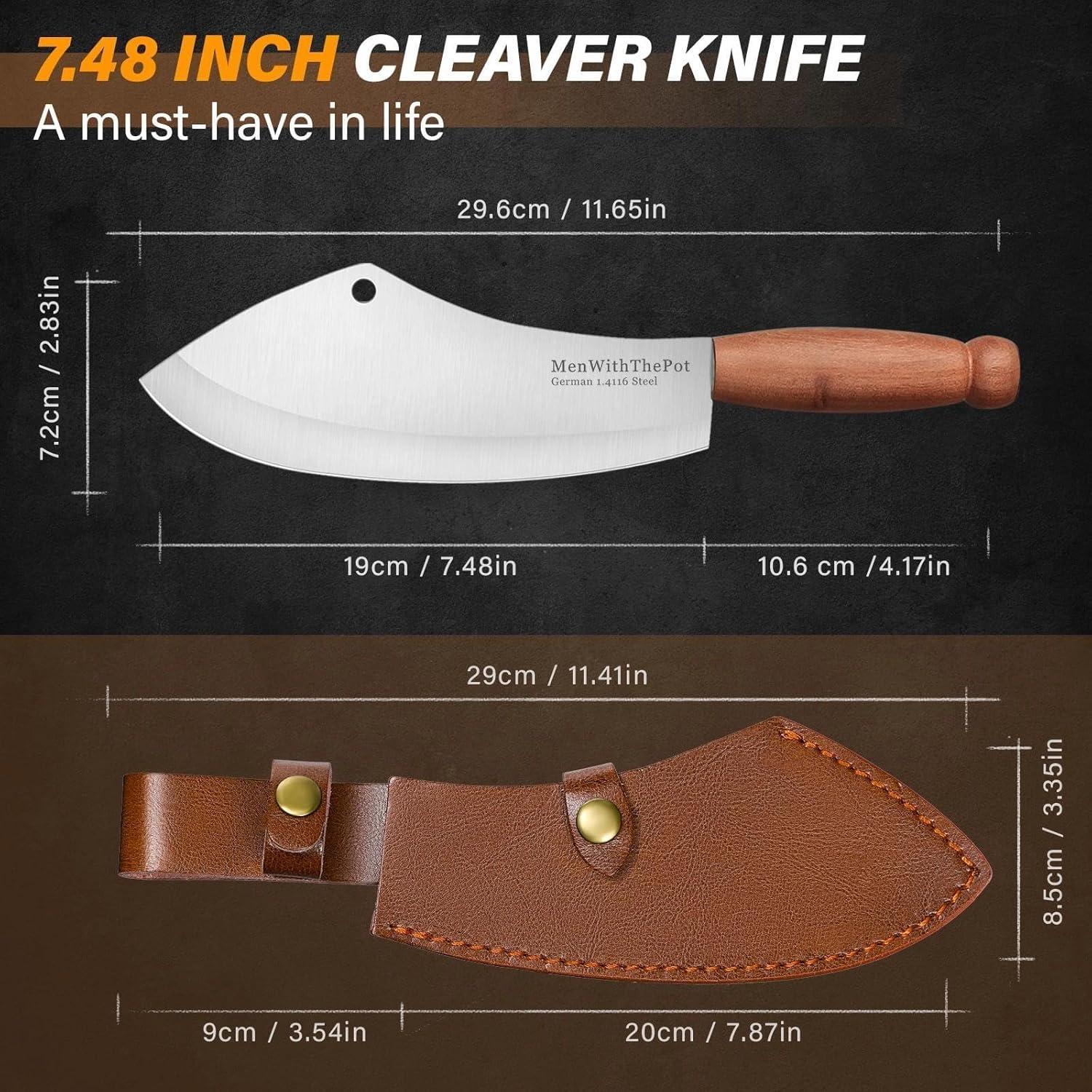 Cuchillo de Carnicero HOMBRE CON EL SARTÉN 18 cm Acero Inoxidable