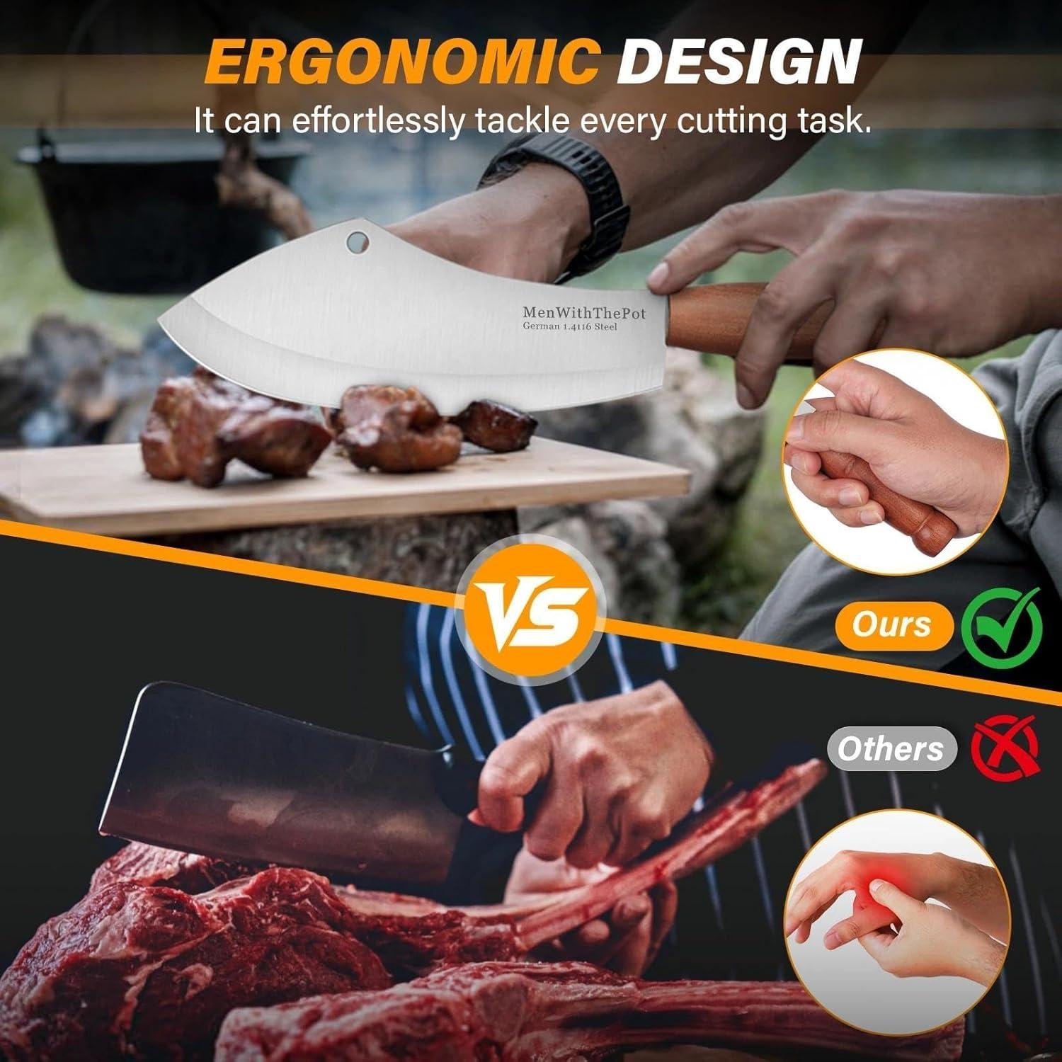 Cuchillo de Carnicero HOMBRE CON EL SARTÉN 18 cm Acero Inoxidable