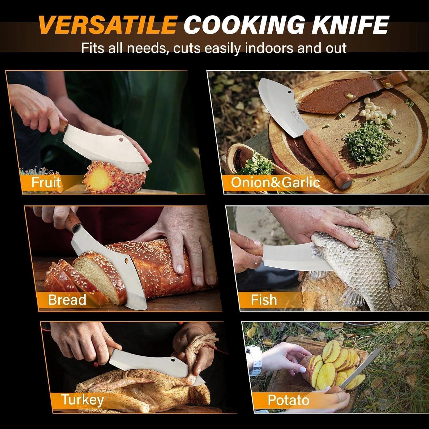 Cuchillo de Carnicero HOMBRE CON EL SARTÉN 18 cm Acero Inoxidable