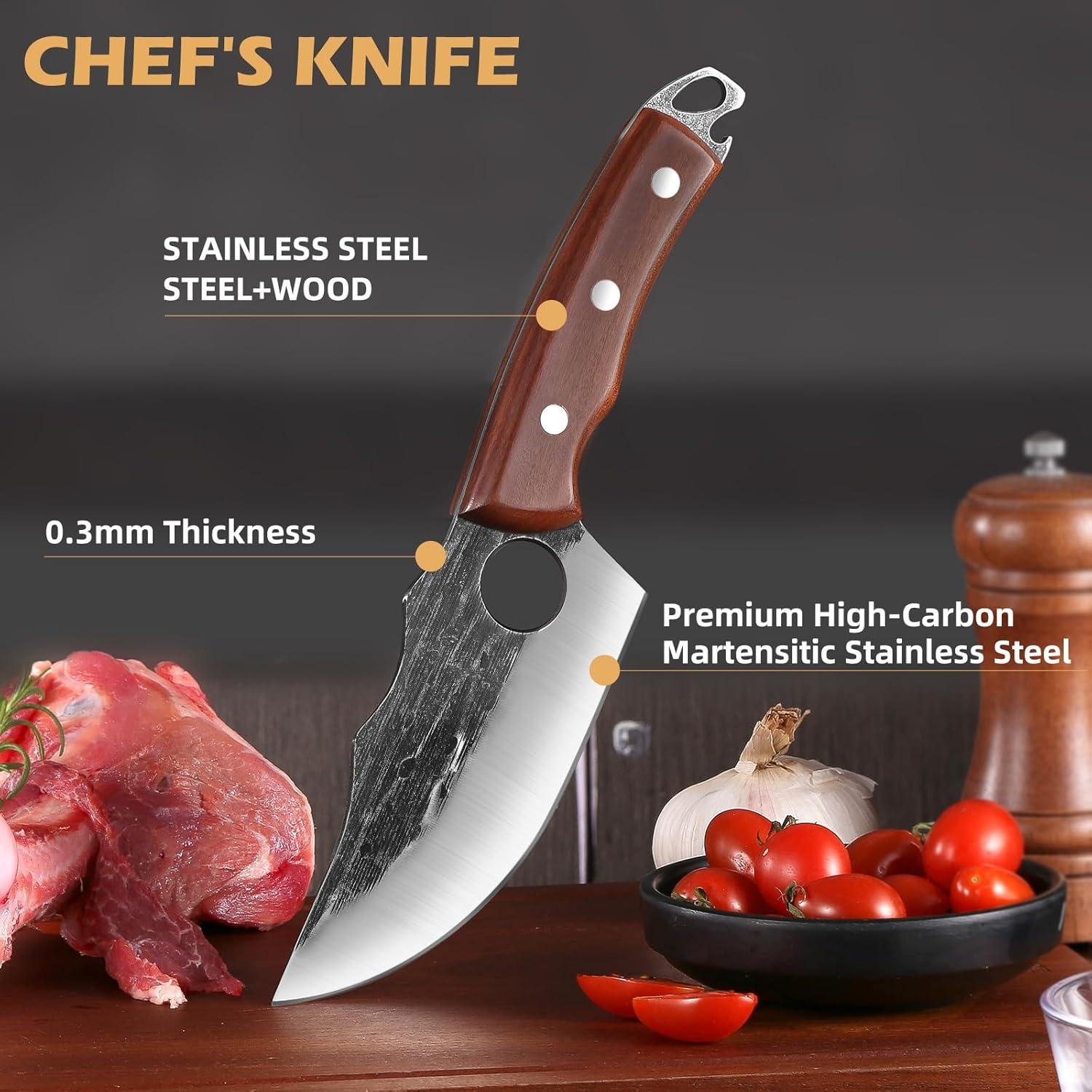 Cuchillo de Chef ACEKNIFE 15.24 cm Acero Alto Carbono Forjado