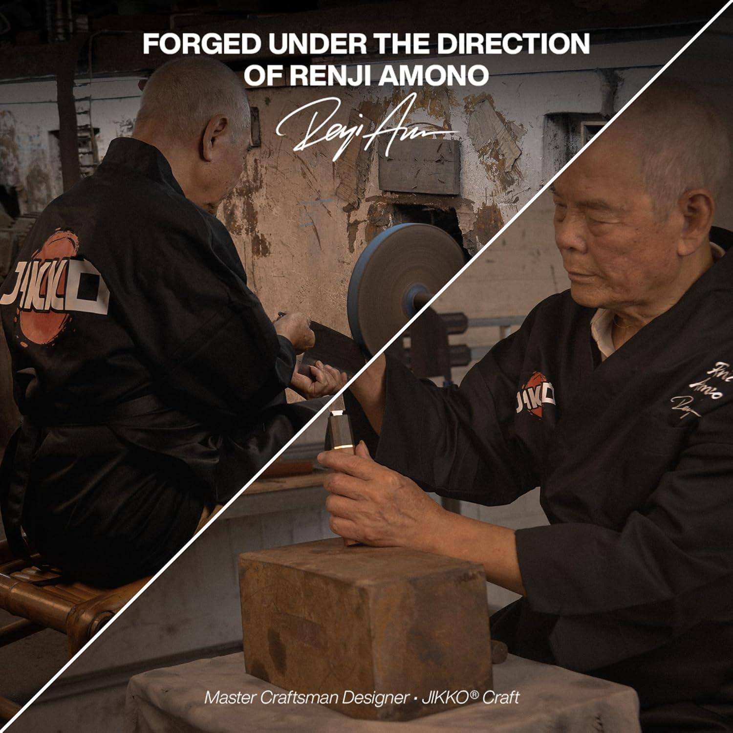 Cuchillo de Carnicero Jikko Edición Fénix 18.5 cm Forjado