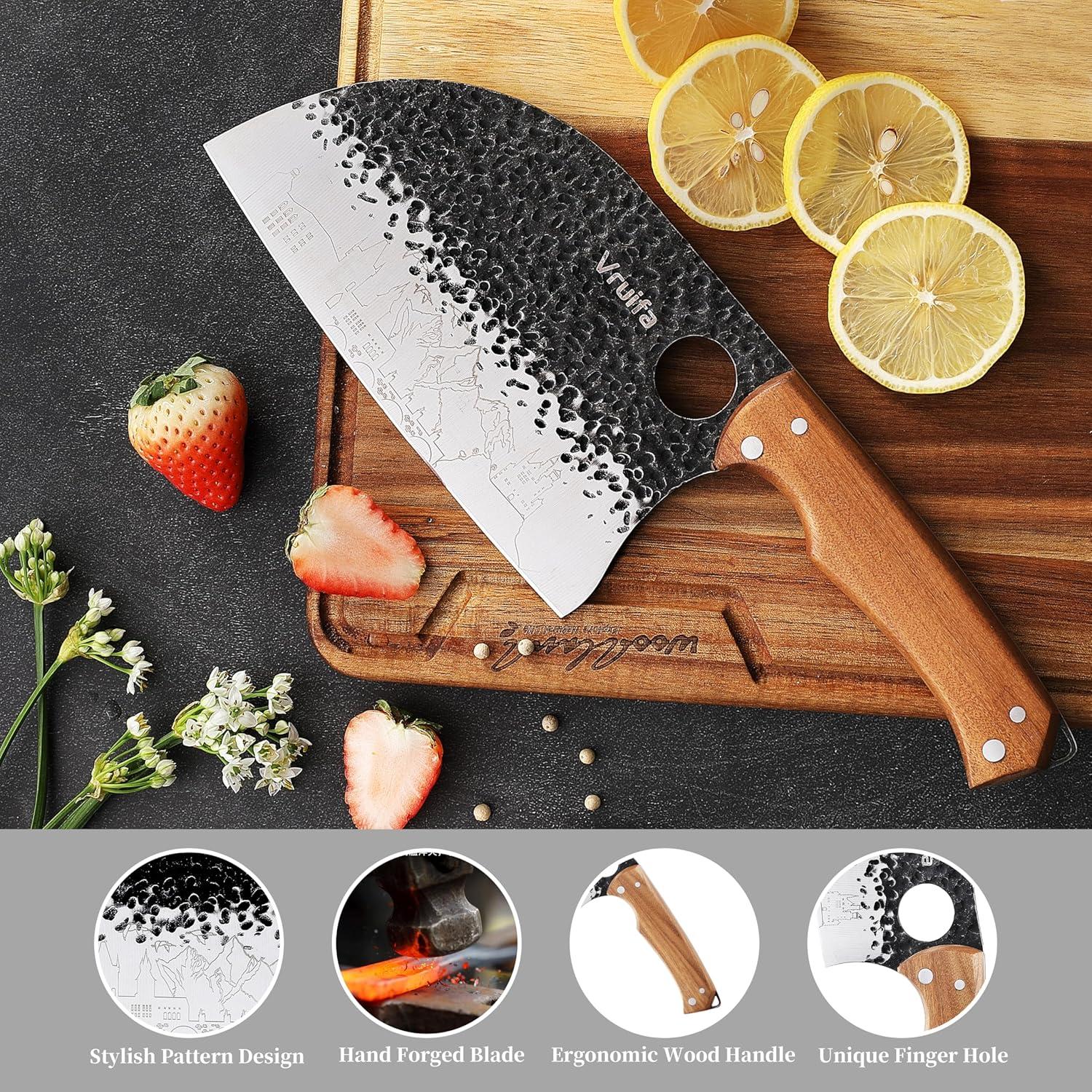 Juego de cuchillos de cocina VRUIFA 3 piezas acero inoxidable