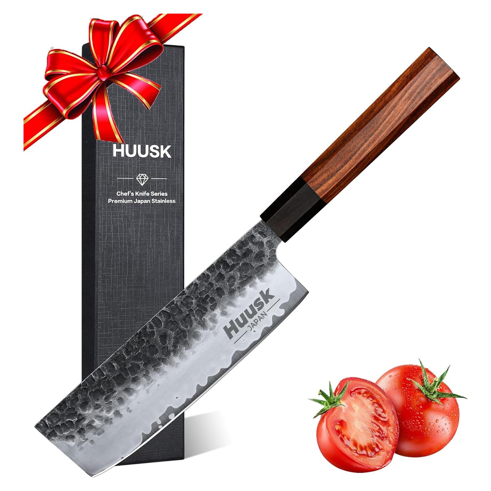 Cuchillo Nakiri Huusk Japonés 18.54 cm Acero Alto Carbono