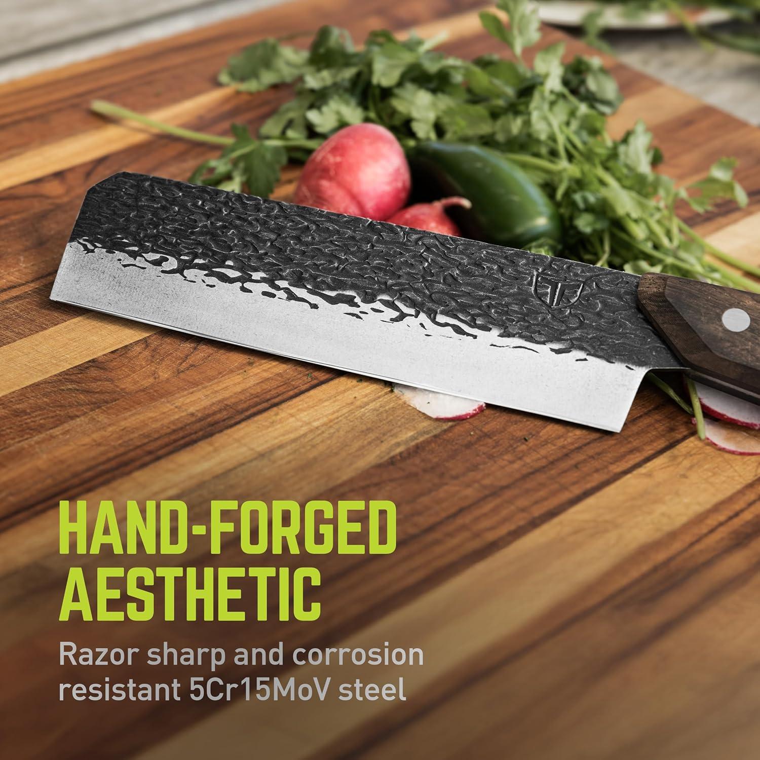 Cuchillo Nakiri TRUE PrimalForge 18.26 cm Acero Inoxidable