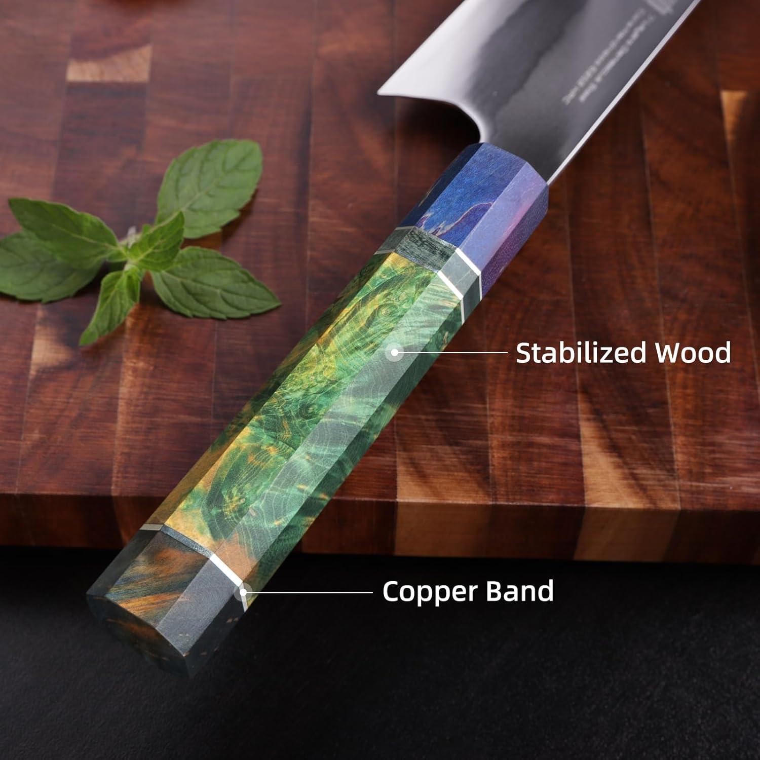 Cuchillo Kiritsuke de Chef FINDKING 20.32 cm Acero 440C