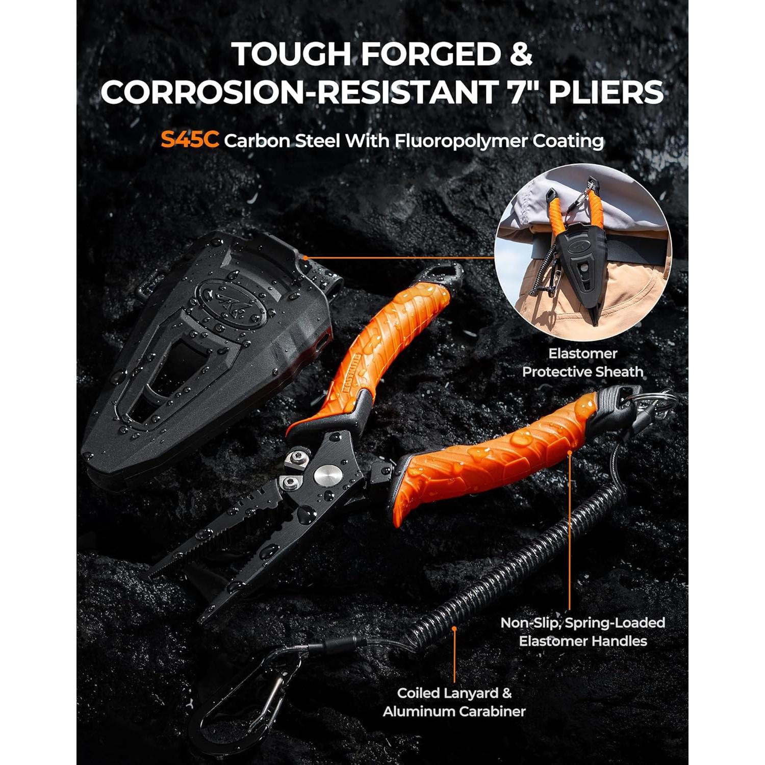 Juego de Herramientas de Pesca KastKing SteelStream 4 Piezas