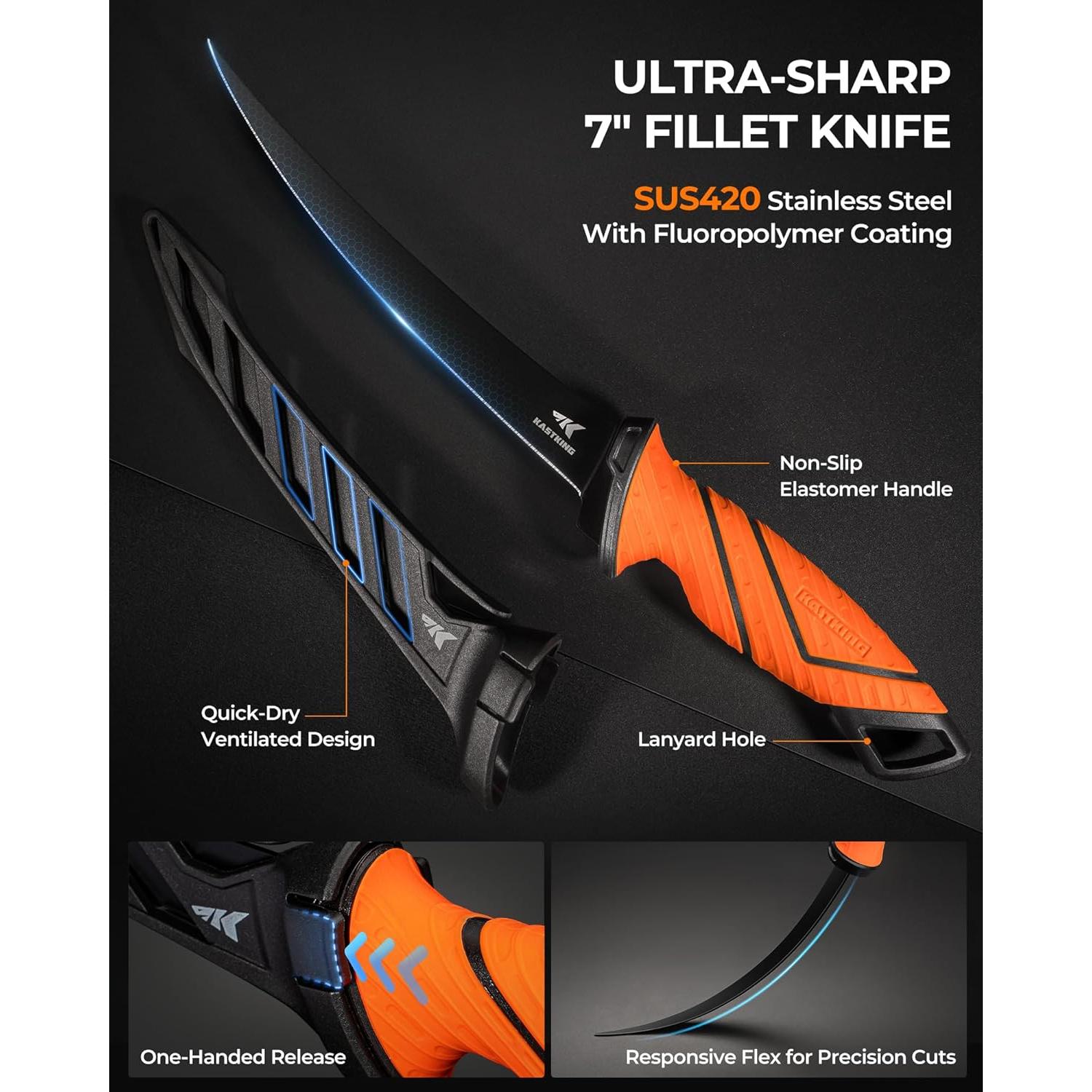 Juego de Herramientas de Pesca KastKing SteelStream 4 Piezas