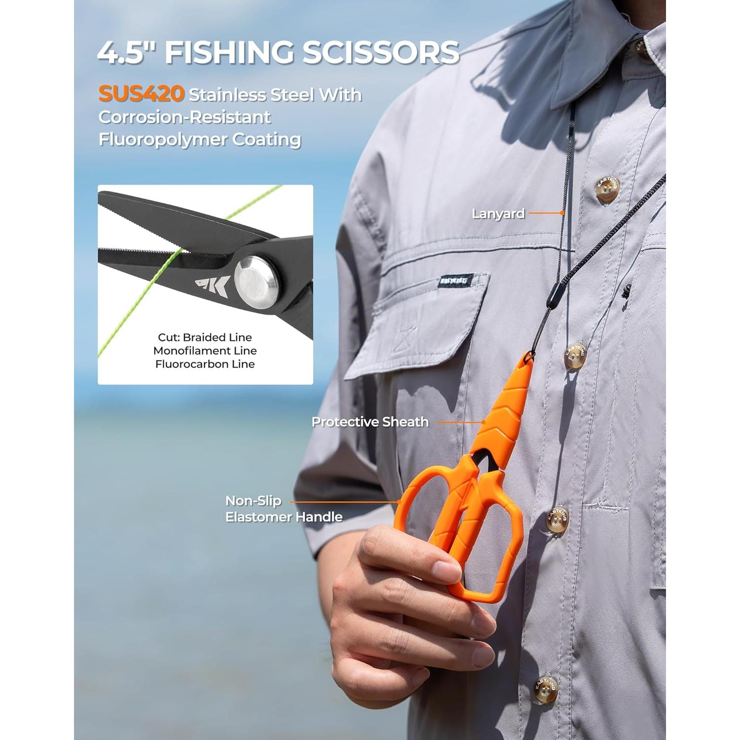 Juego de Herramientas de Pesca KastKing SteelStream 4 Piezas