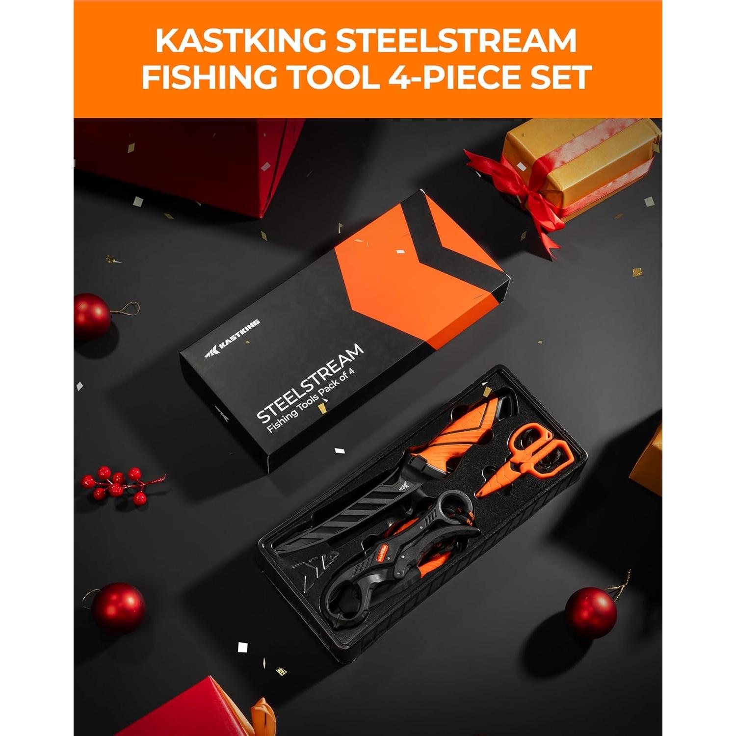 Juego de Herramientas de Pesca KastKing SteelStream 4 Piezas