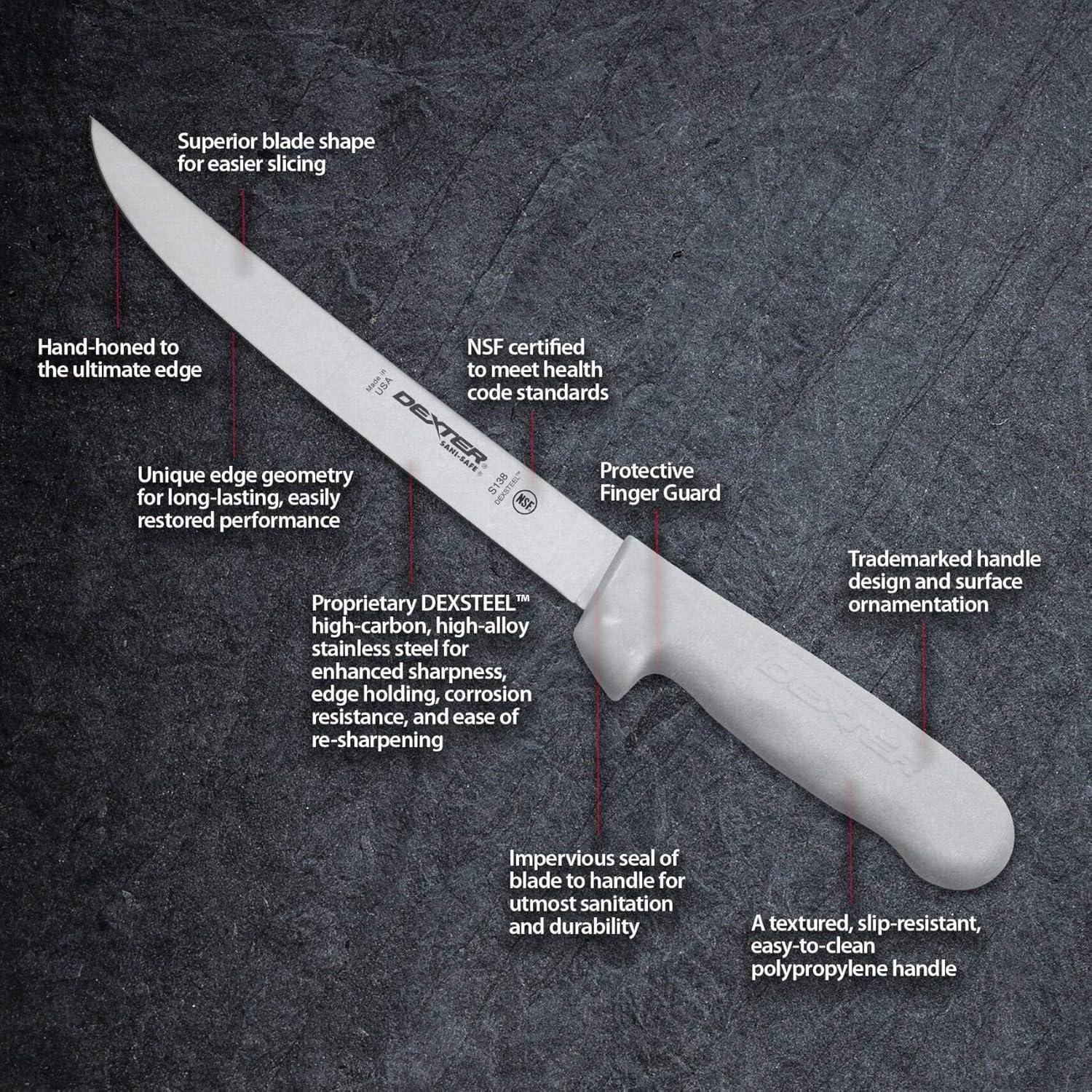 Cuchillo de Fileteo 20.32 cm Dexter-Russell S138PCP Sani-Safe