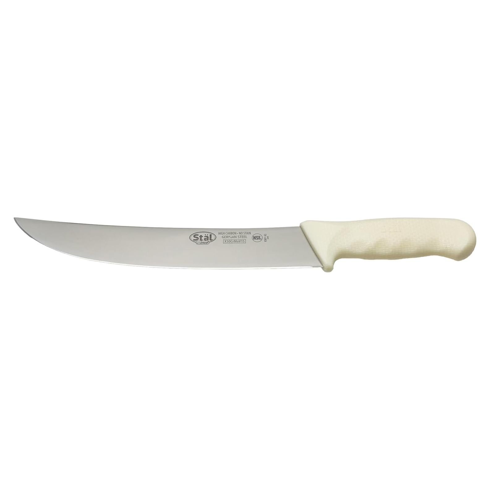 Cuchillo Cimeter Winco 10" Acero Inoxidable Ergonomico
