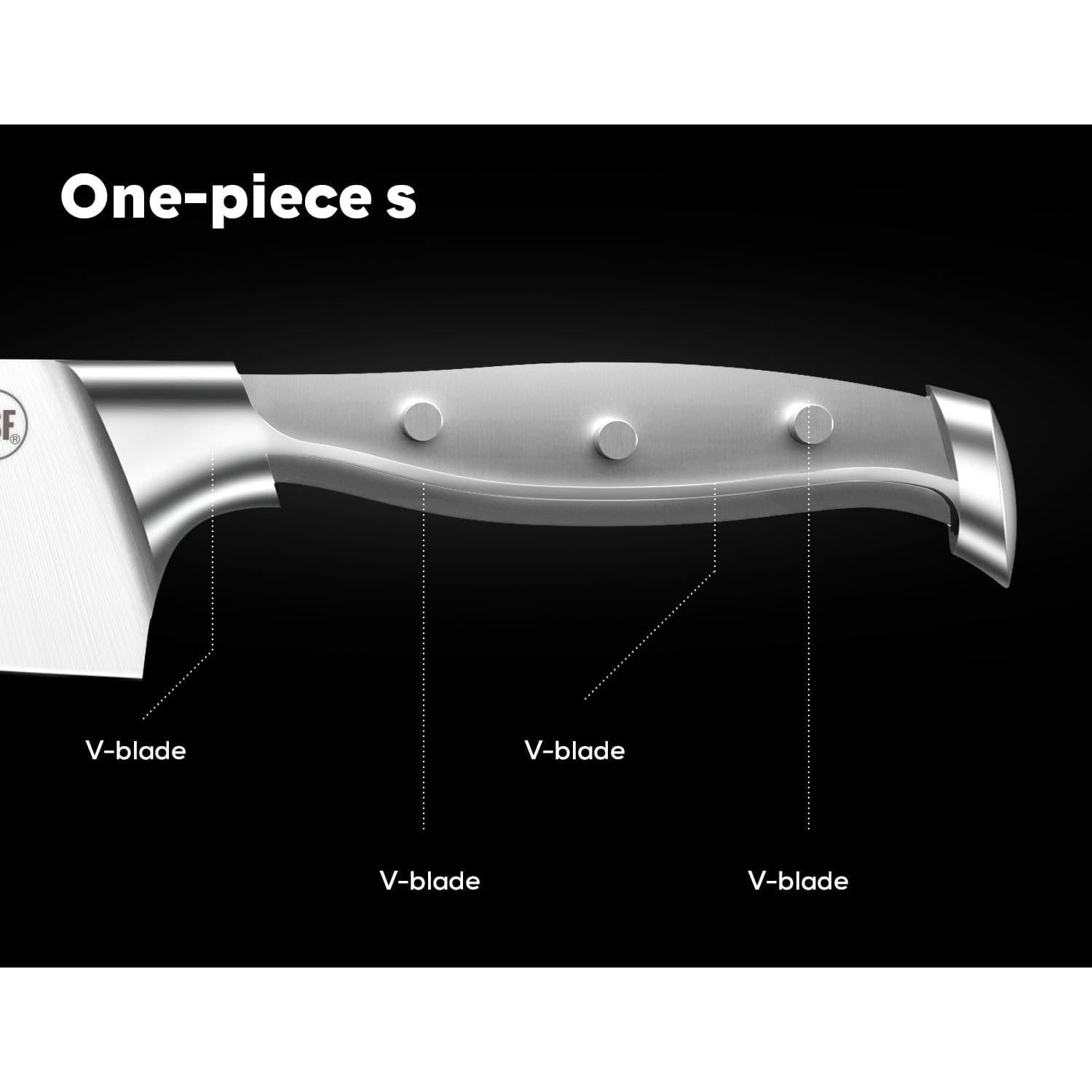 Juego de cuchillos BRODARK 7 piezas acero inoxidable con afilador