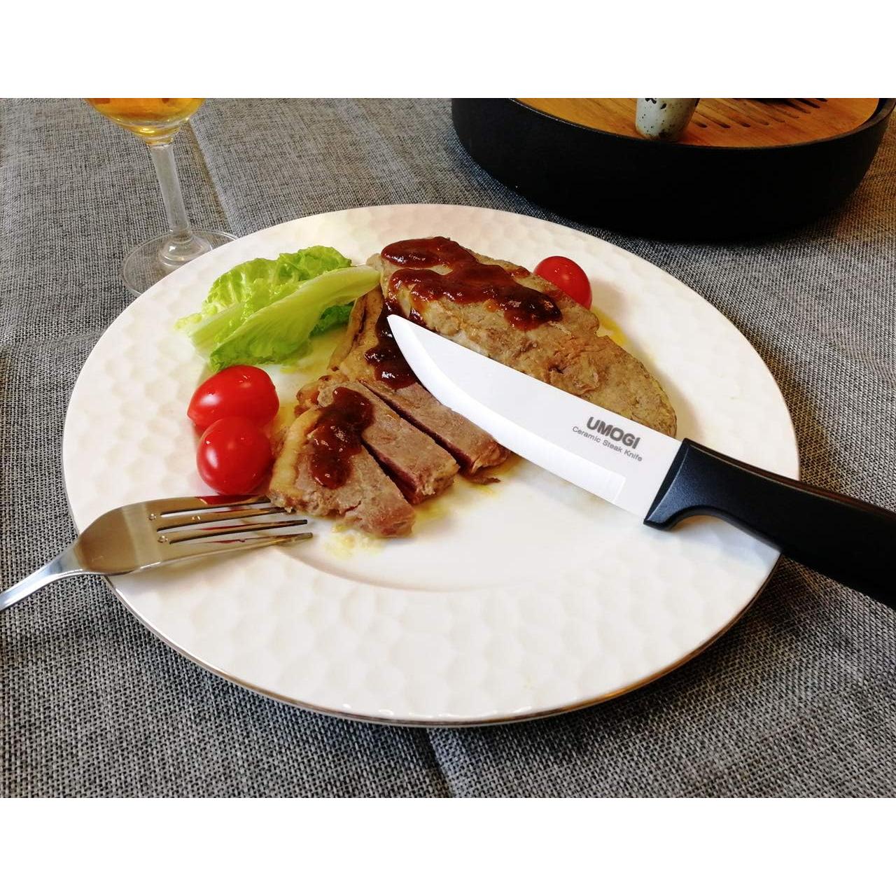 Juego de cuchillos de cerámica para carne UMOGI - 4 piezas