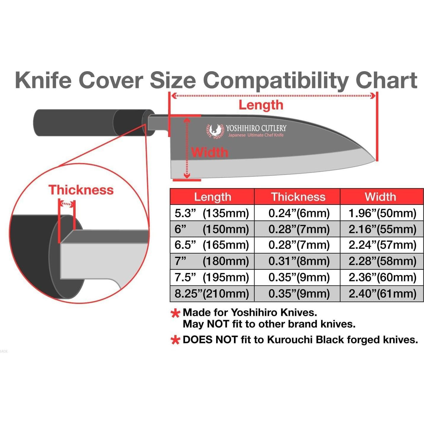 Cubierta de Saya de Madera de Magnolia Yoshihiro 7" (180mm)