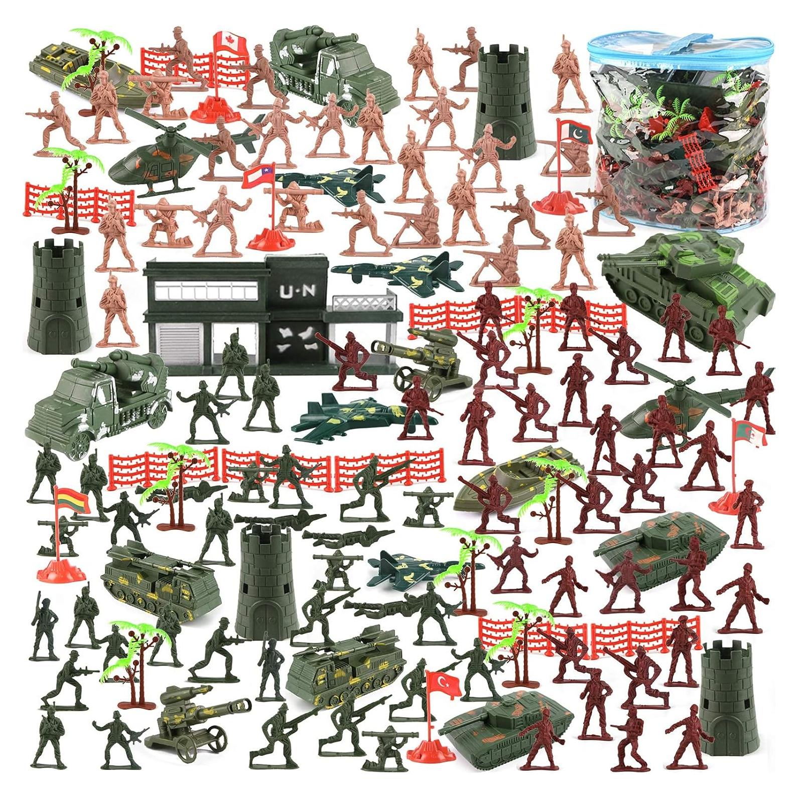 Conjunto de Soldados 3 Nutrias 307PCS Juguete Militar