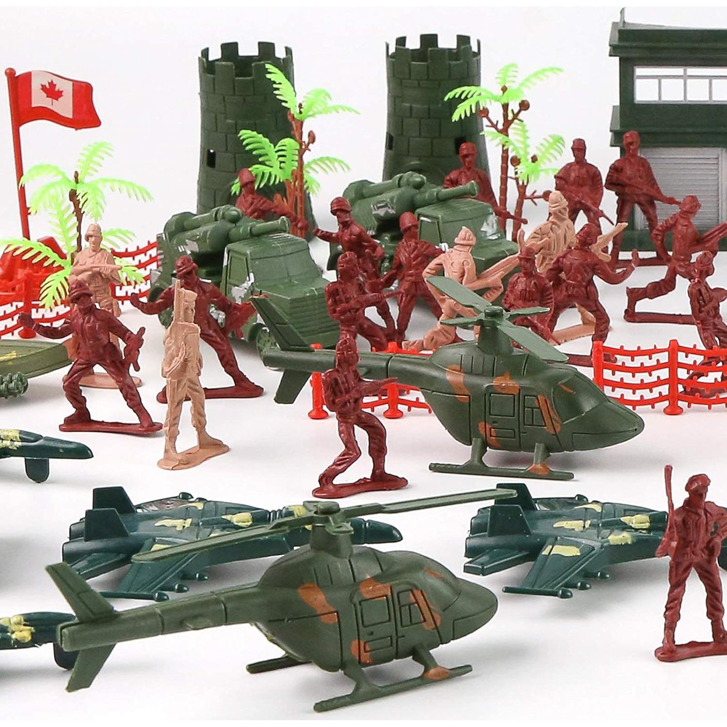 Conjunto de Soldados 3 Nutrias 307PCS Juguete Militar