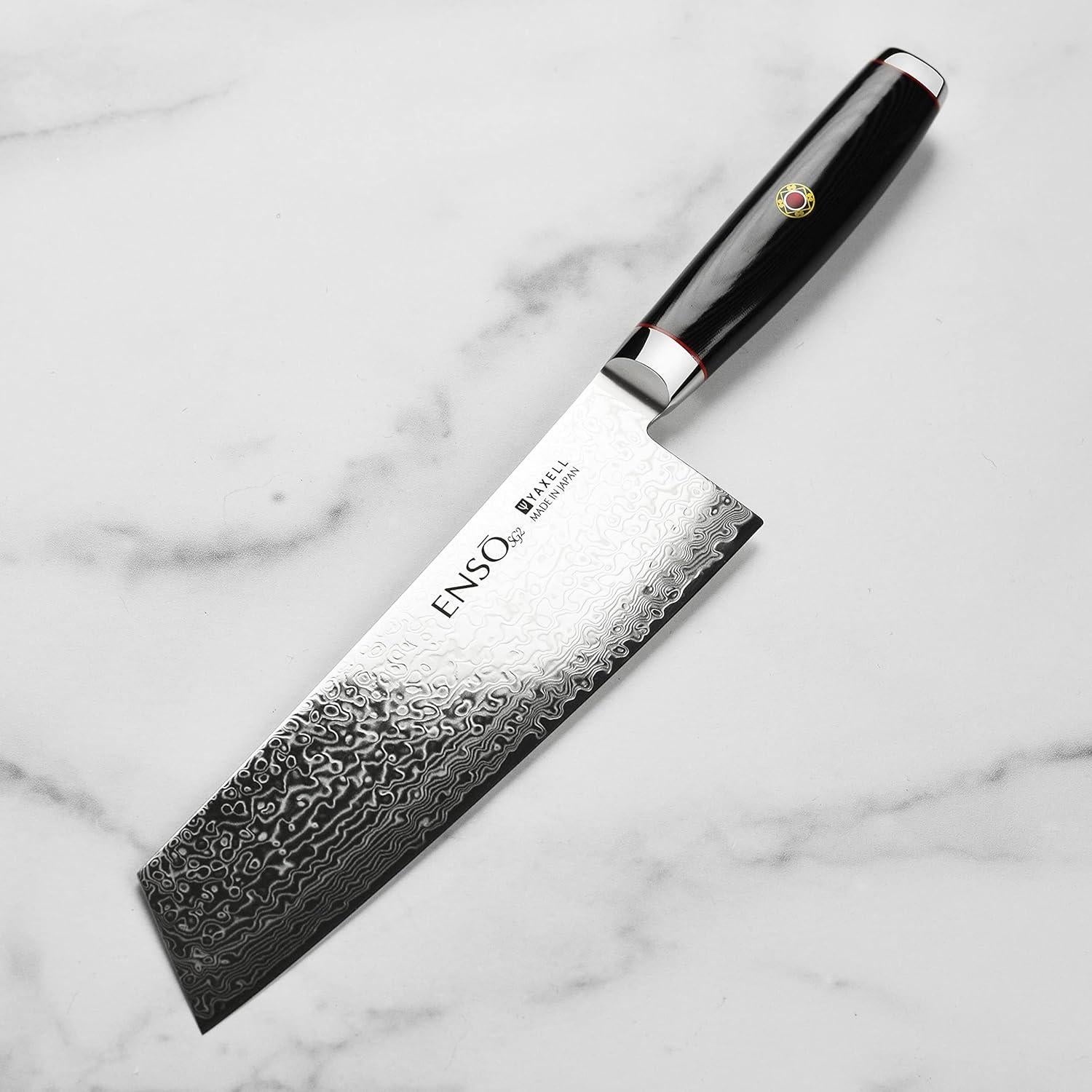 Cuchillo Bunka Enso SG2 Damasco 17.78 cm Hecho en Japón