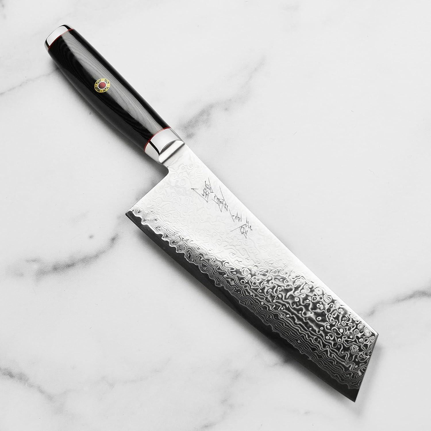 Cuchillo Bunka Enso SG2 Damasco 17.78 cm Hecho en Japón