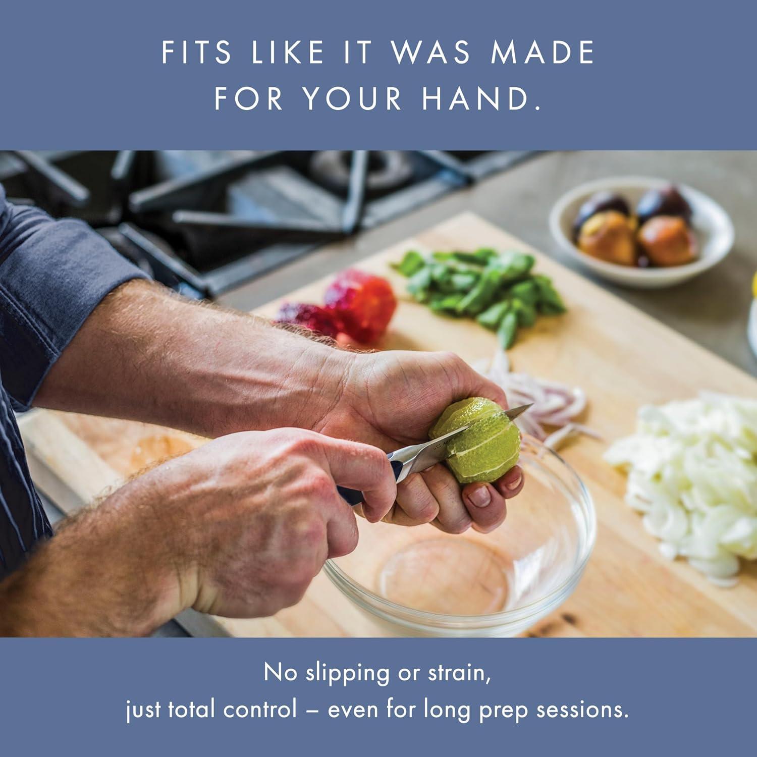 Cuchillo de Pelar Misen 8.89 cm Acero Inoxidable Azul Ergonómico