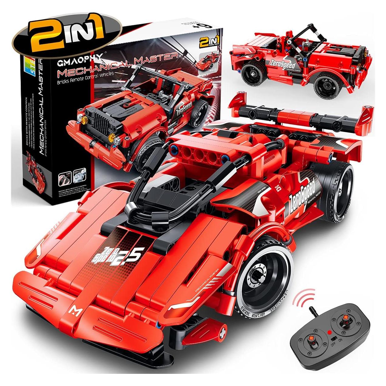 Juguete de Construcción GMAOPHY 2 en 1 Coche RC 351 Piezas