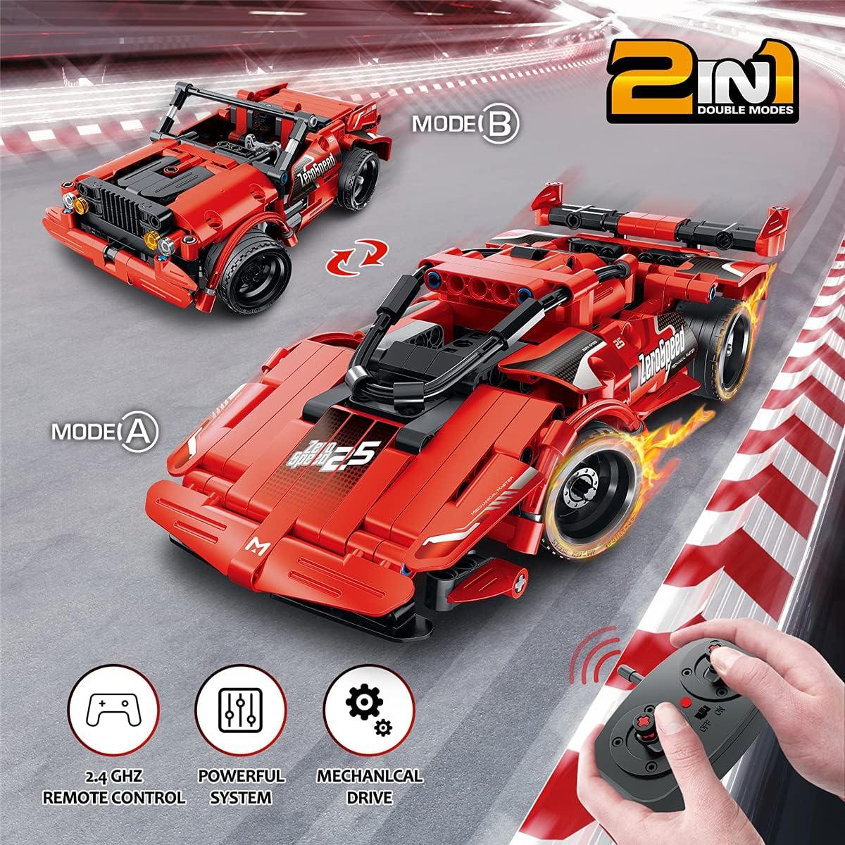 Juguete de Construcción GMAOPHY 2 en 1 Coche RC 351 Piezas