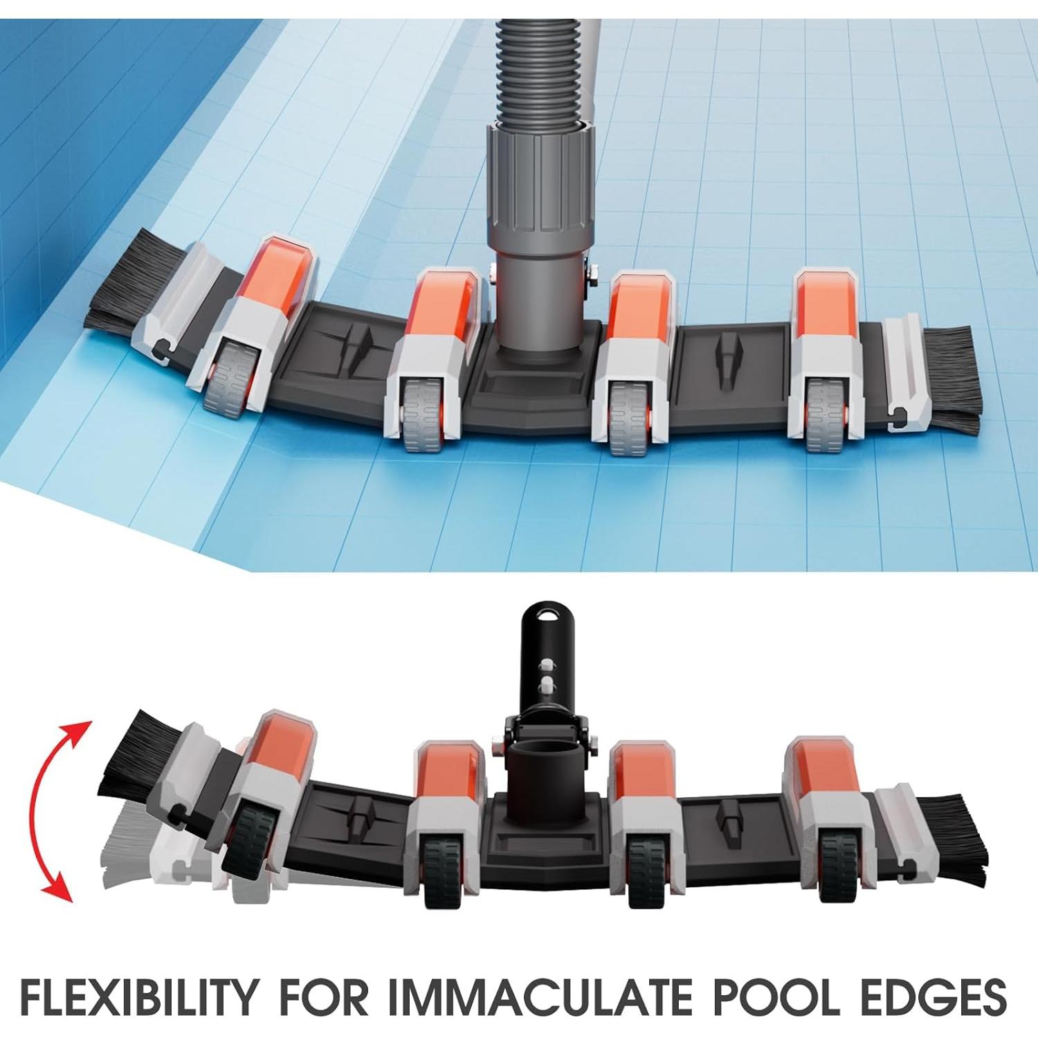 Cabezal de Vacío TidyMister 1.45KG con Mango Giratorio para Piscinas